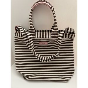 Henri Bendel New York Canvas Magazine Tote Centennial Stripe NWOT